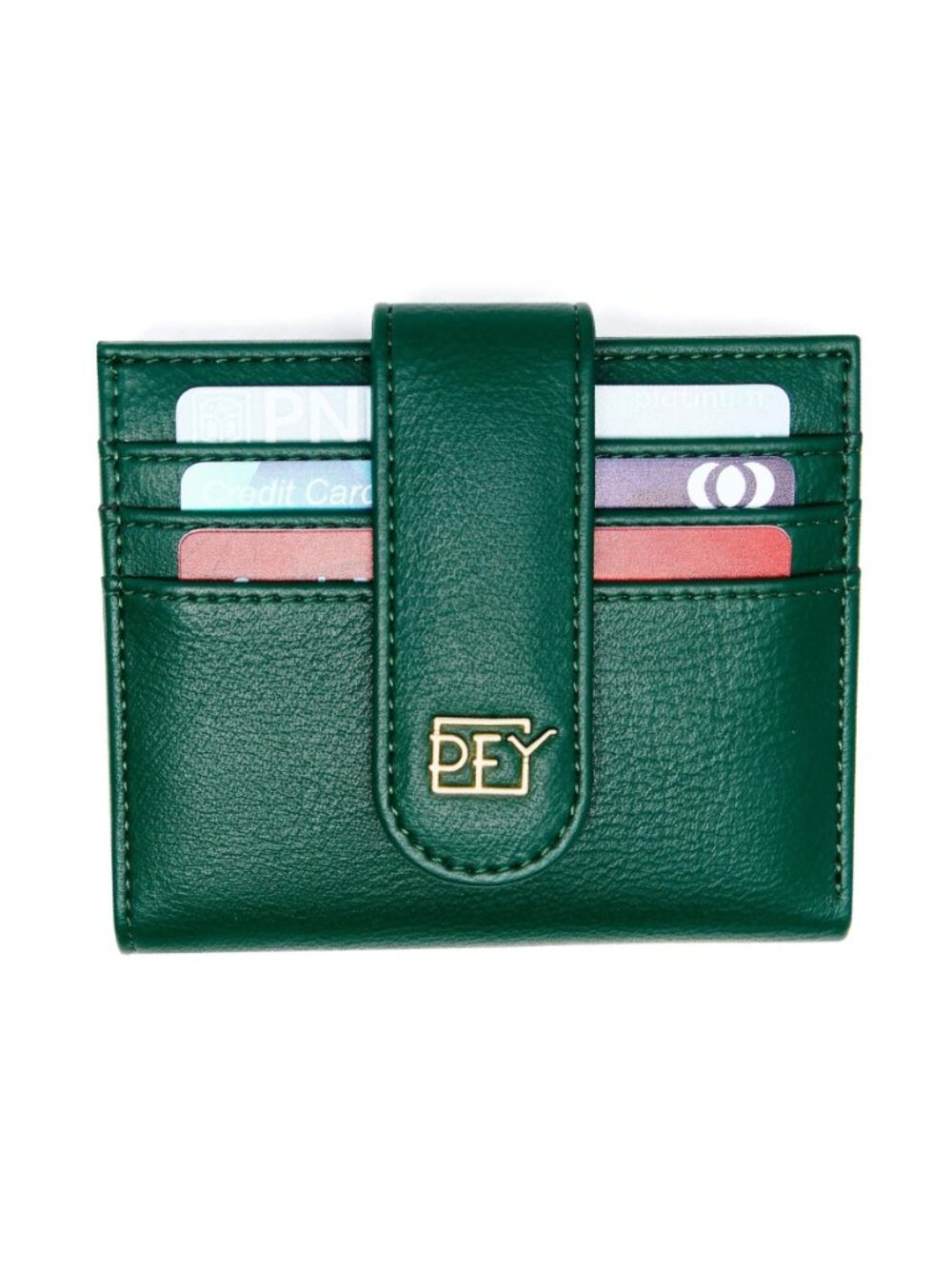 Small Bifold Multi Card Case Wallet with Zipper